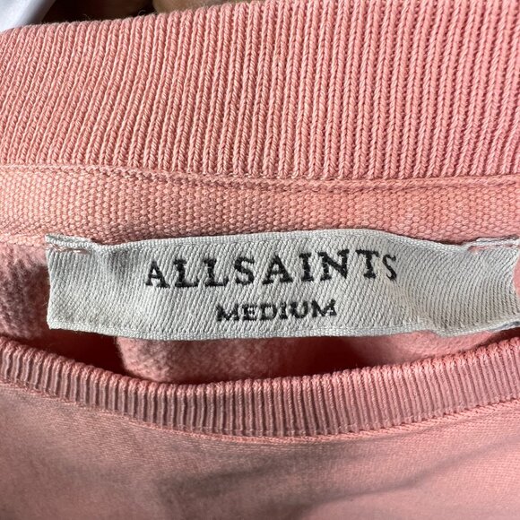 AllSaints Navarre Crop Sweater Women’s Medium Pastel Coquette Y2K Quiet Luxury - Picture 8 of 15